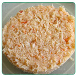 Crab pink meat in brine