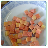 iqf red papaya